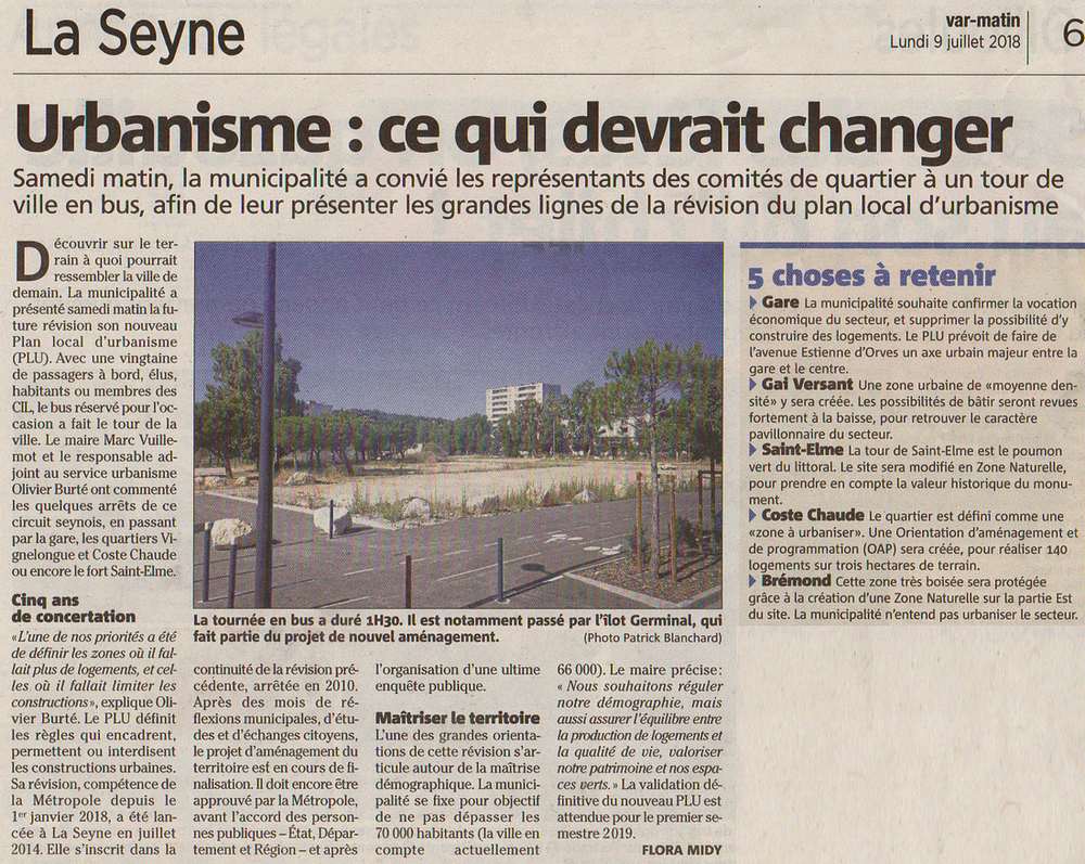 Varmatin - urbanisme La Seyne