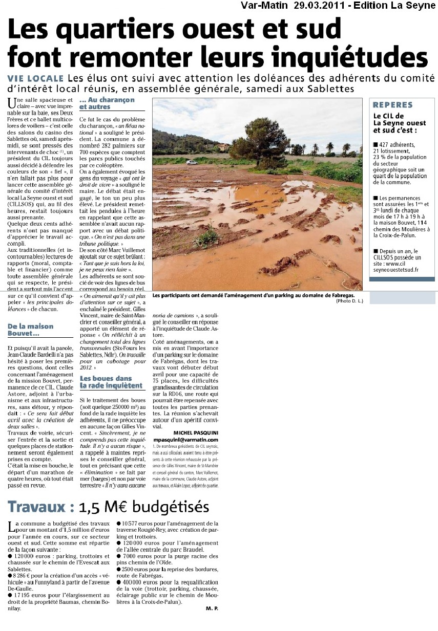 AG 26 mars 2011