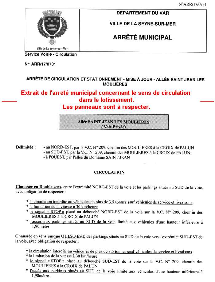 arrêté municipal